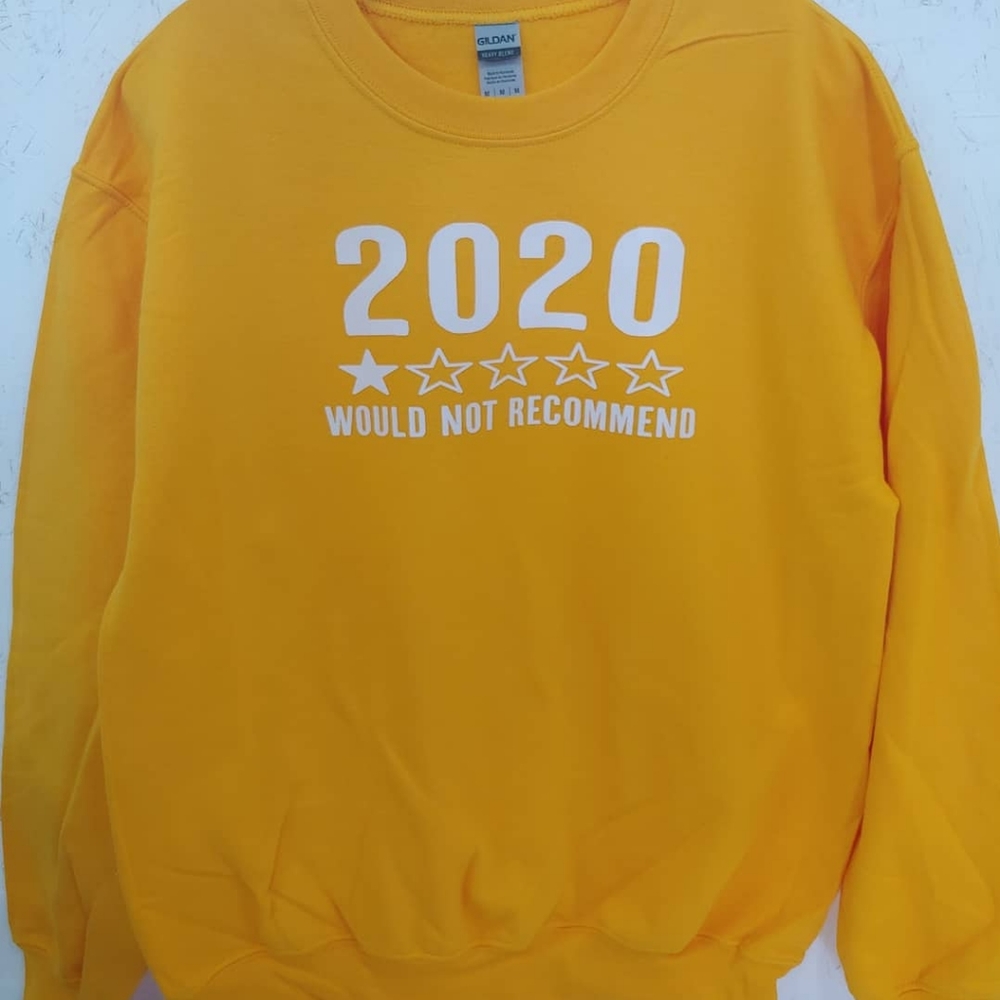 2020 Mustard Yellow Gildan Crewneck Sweatshirt